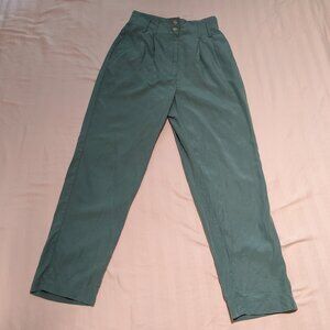 Mango aqua green women's lyocell trousers with darts Size S